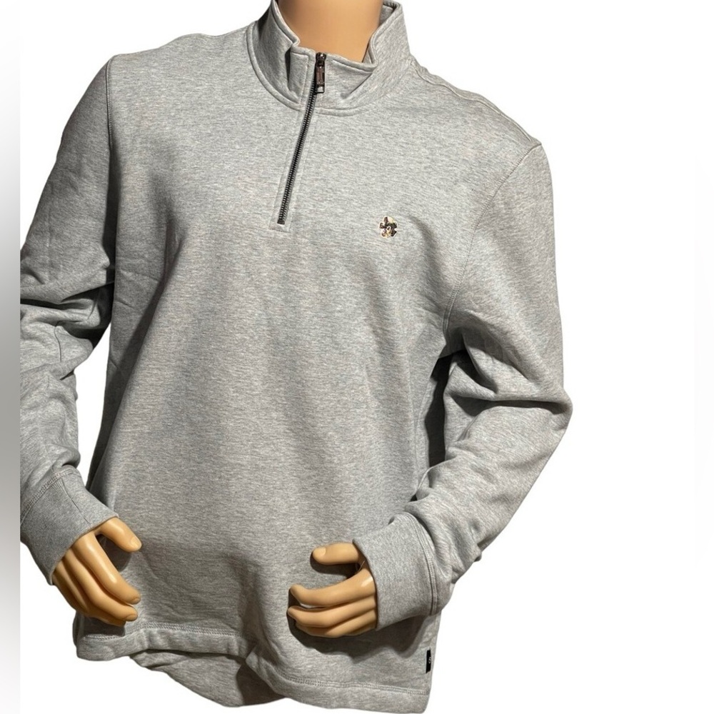 Ted Baker Kilbrn Half Zip Grey Sweatshirt, size 4 (Large)